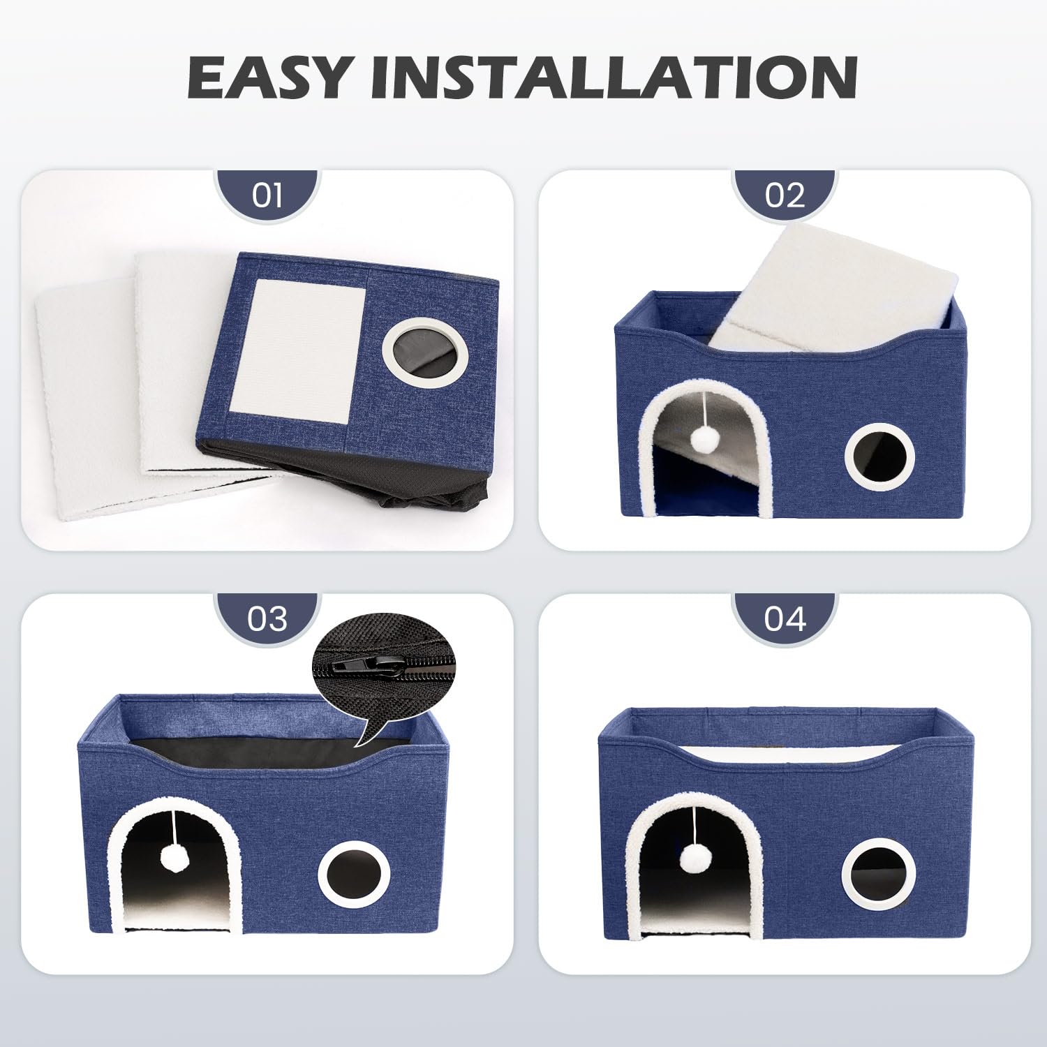 Amazon.com : Heeyoo Cat House for Indoor Cats - Large Cat